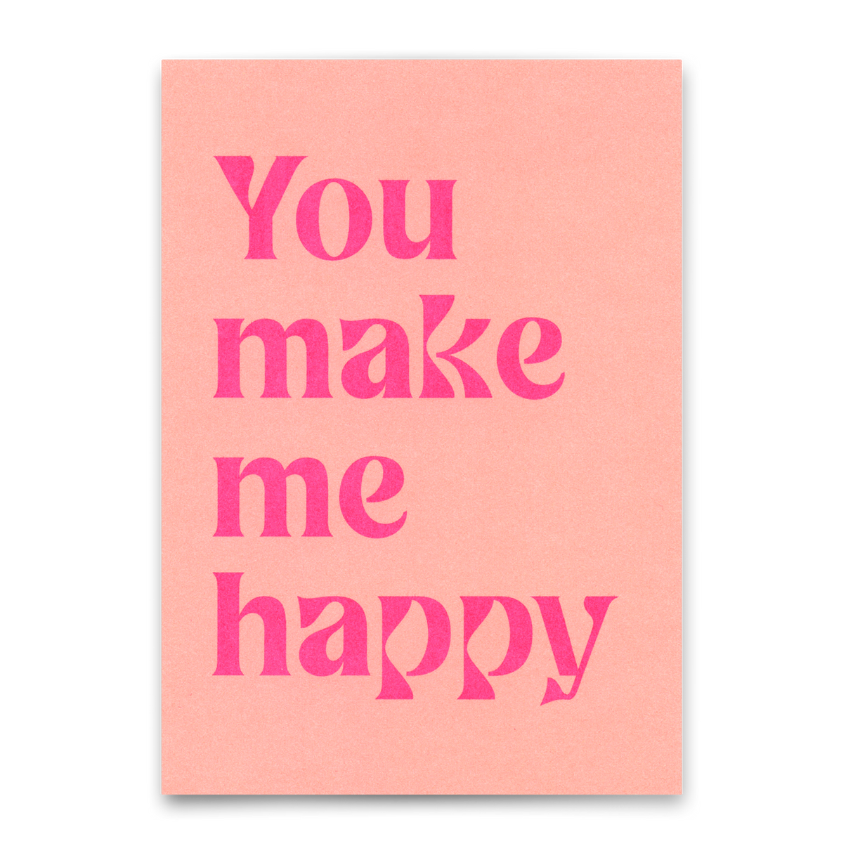 Deli Cards Postkarte "You make me happy" | Besondere Karte für Verliebte
