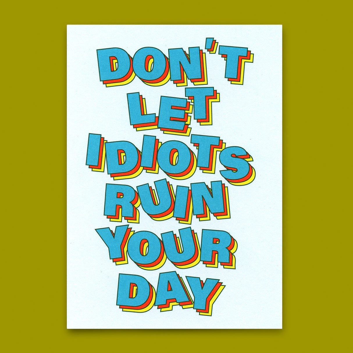 Deli Cards Postkarte "Idiots" | Lustige Karte für jeden Anlass