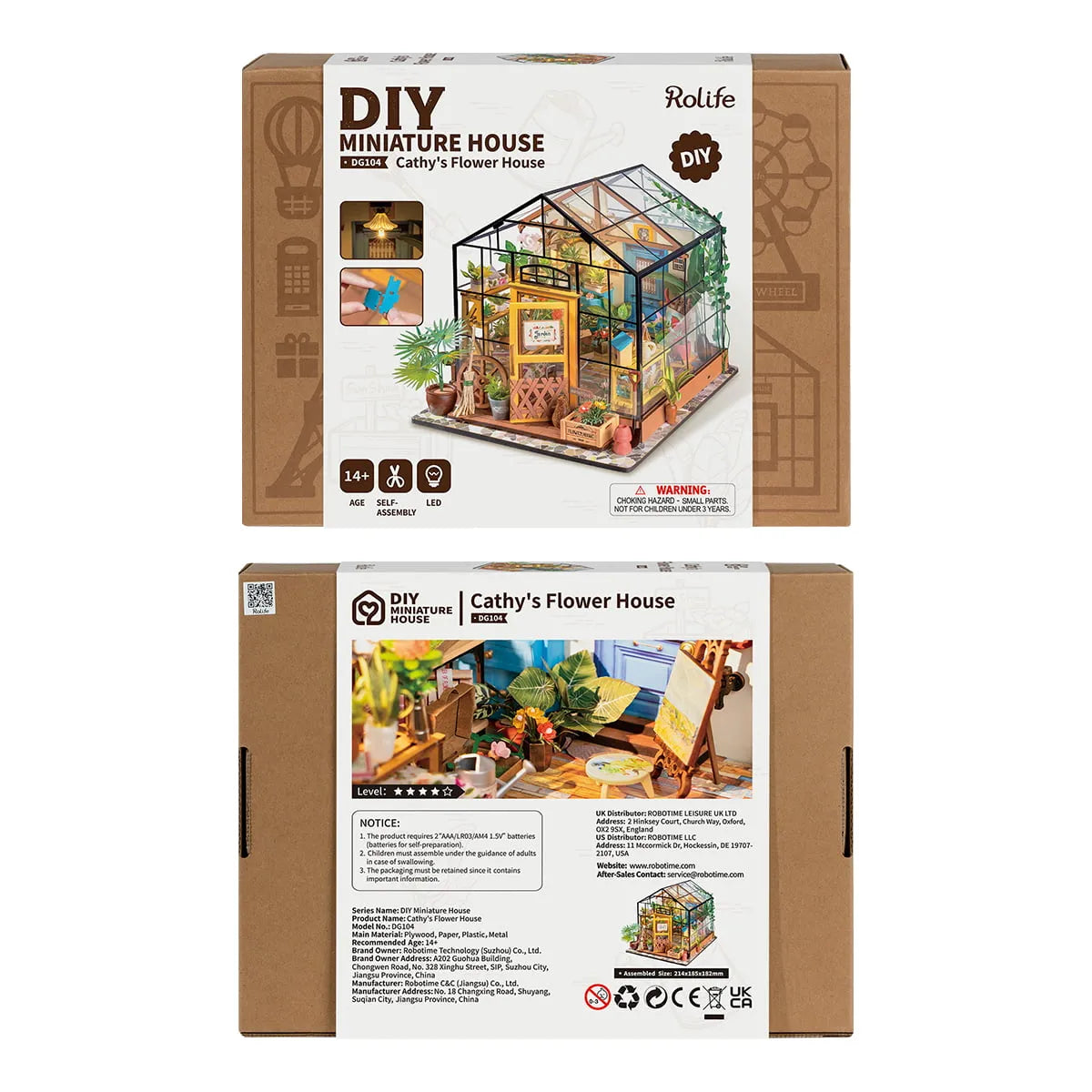 Rolife DIY-Set Rolife “Cathy's Flower House” | Holz | Romantisch & Filigran