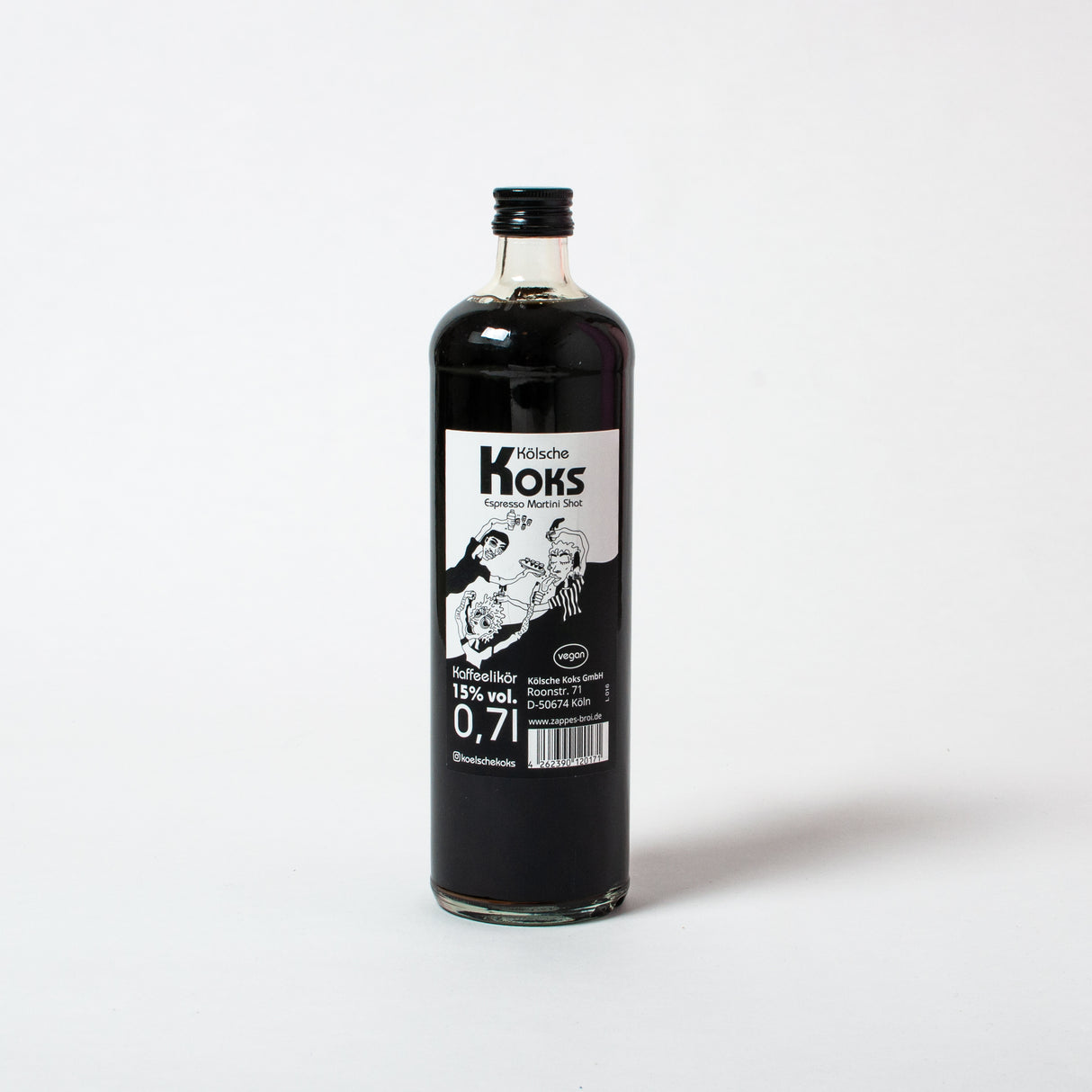 Zappes Broi Kölsche Koks (15% Vol / 0.7 l) | Zappes Broi | Espresso Martini Schnaps