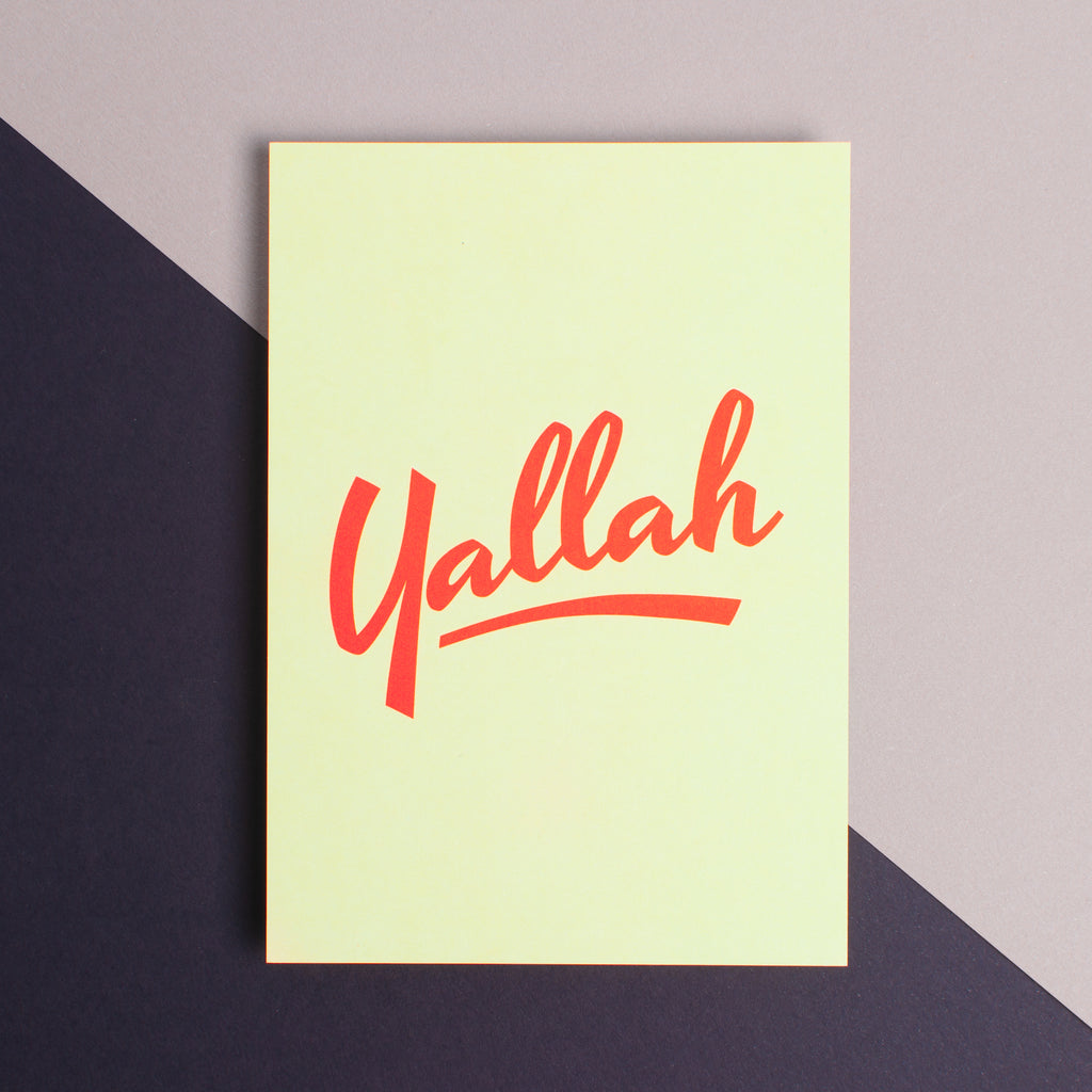 Edition SCHEE Postkarte "Yallah!"