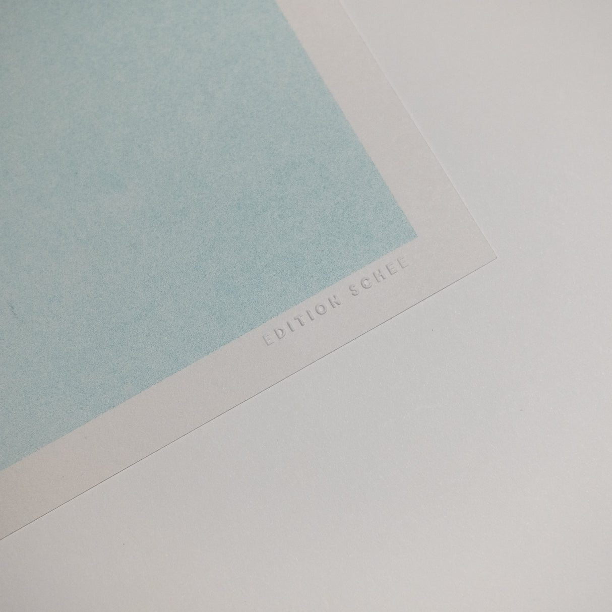 Edition SCHEE Melting Sun Green/Blue (DIN A3) | Edition SCHEE | Risographie