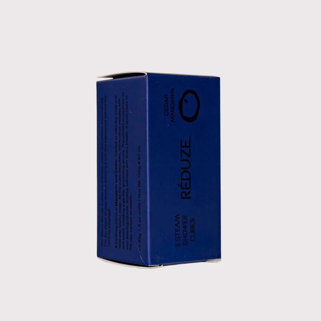RÉDUZE Dampf-Duschwürfel “Cedar Mandarin” 3 Stk. | Warmer Duft | RÉDUZE