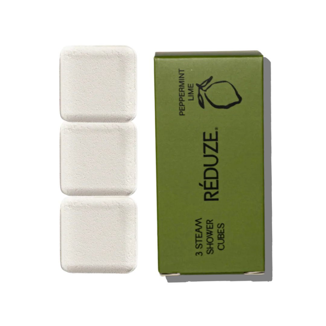 RÉDUZE Dampf-Duschwürfel “Peppermint Lime” 3 Stk. | Frischer Duft | RÉDUZE