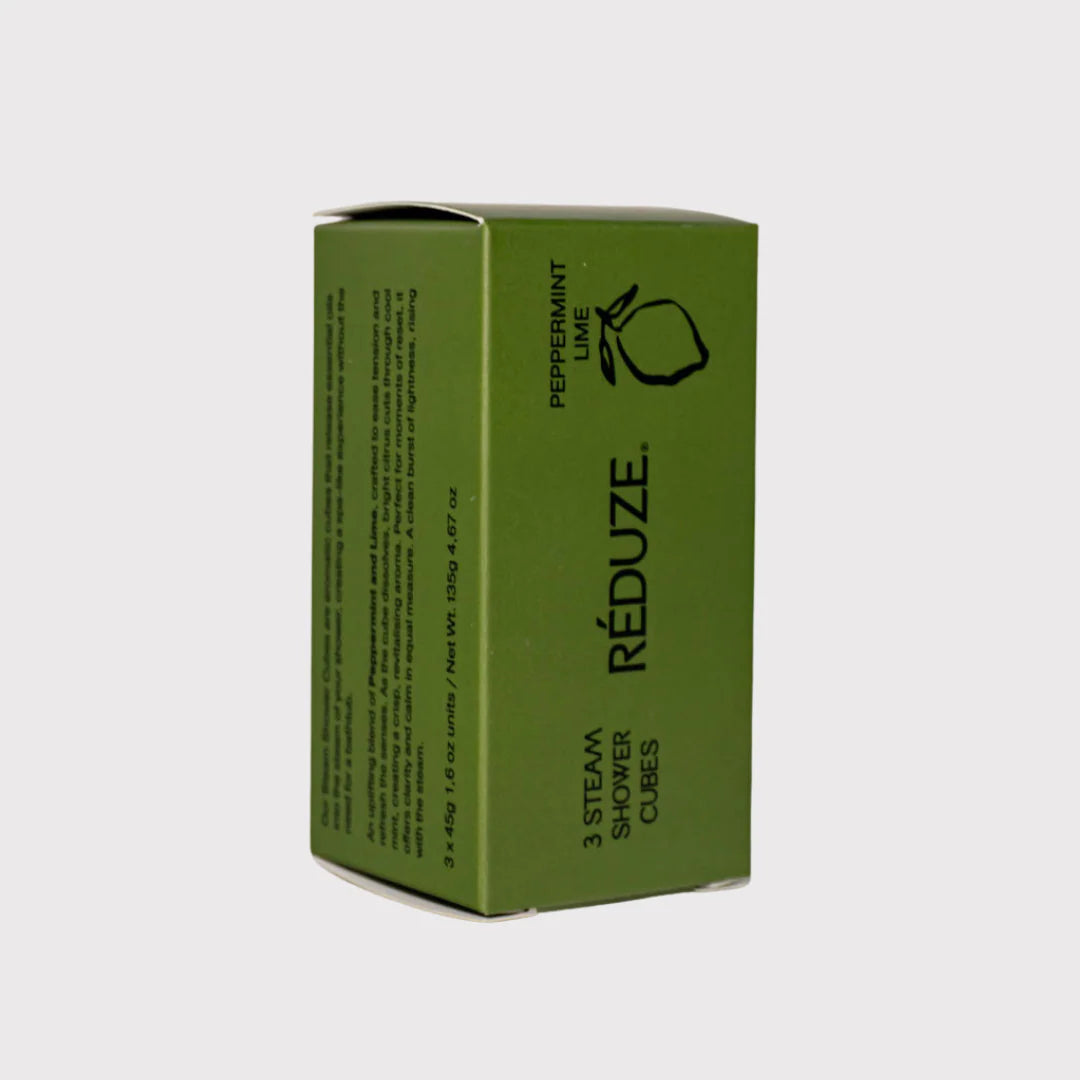RÉDUZE Dampf-Duschwürfel “Peppermint Lime” 3 Stk. | Frischer Duft | RÉDUZE