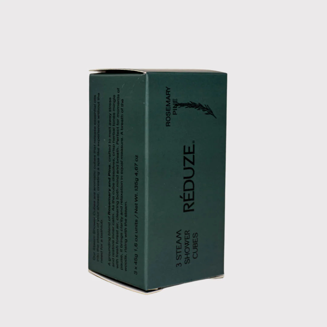RÉDUZE Dampf-Duschwürfel “Rosemary Pine” 3 Stk. | Aromatischer Duft | RÉDUZE