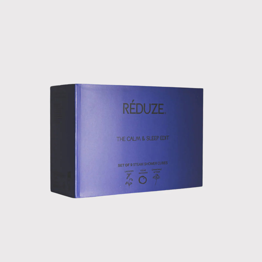 RÉDUZE Dampf-Duschwürfel “The Calm & Sleep Edit” 9 Stk. | Ruhe & Schlaf Set | RÉDUZE