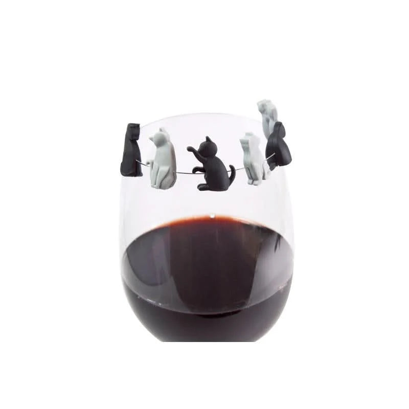 Drink Markers “Kätzchen” | Glasmarkierer Set | WINKEE