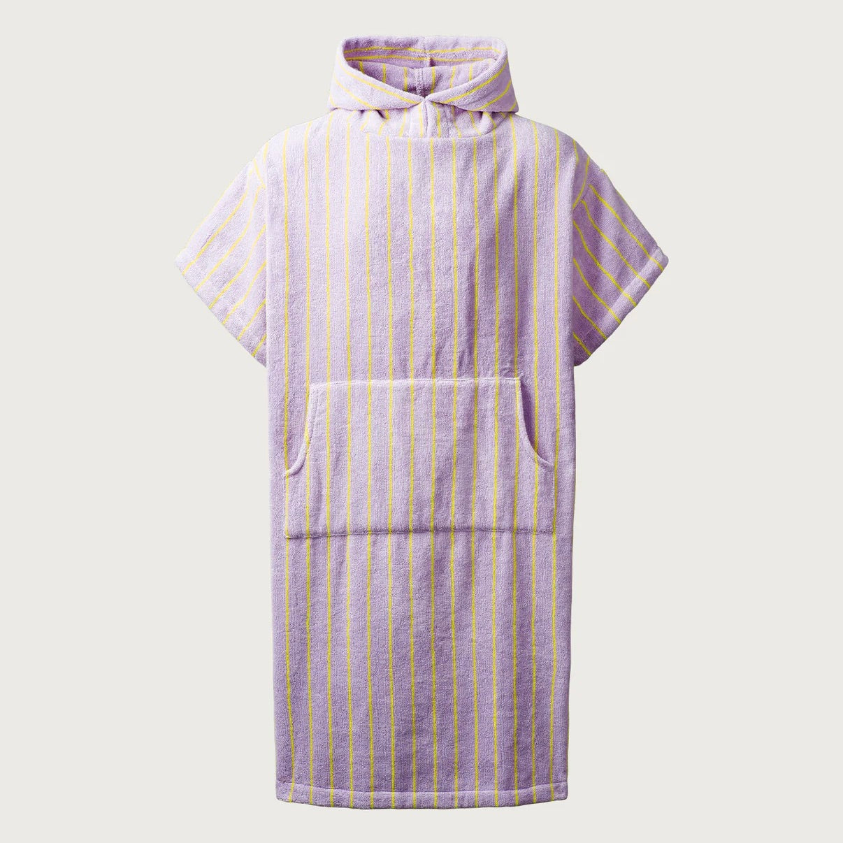 BONGUSTA Poncho „Naram Lilac & Neon Yellow L/XL“ | Auffällig & weich | BONGUSTA