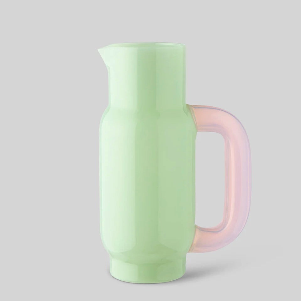 Studio About Pitcher „Milky Jade/Milky Rose“ | Zartes Borosilikatglas | Studio About