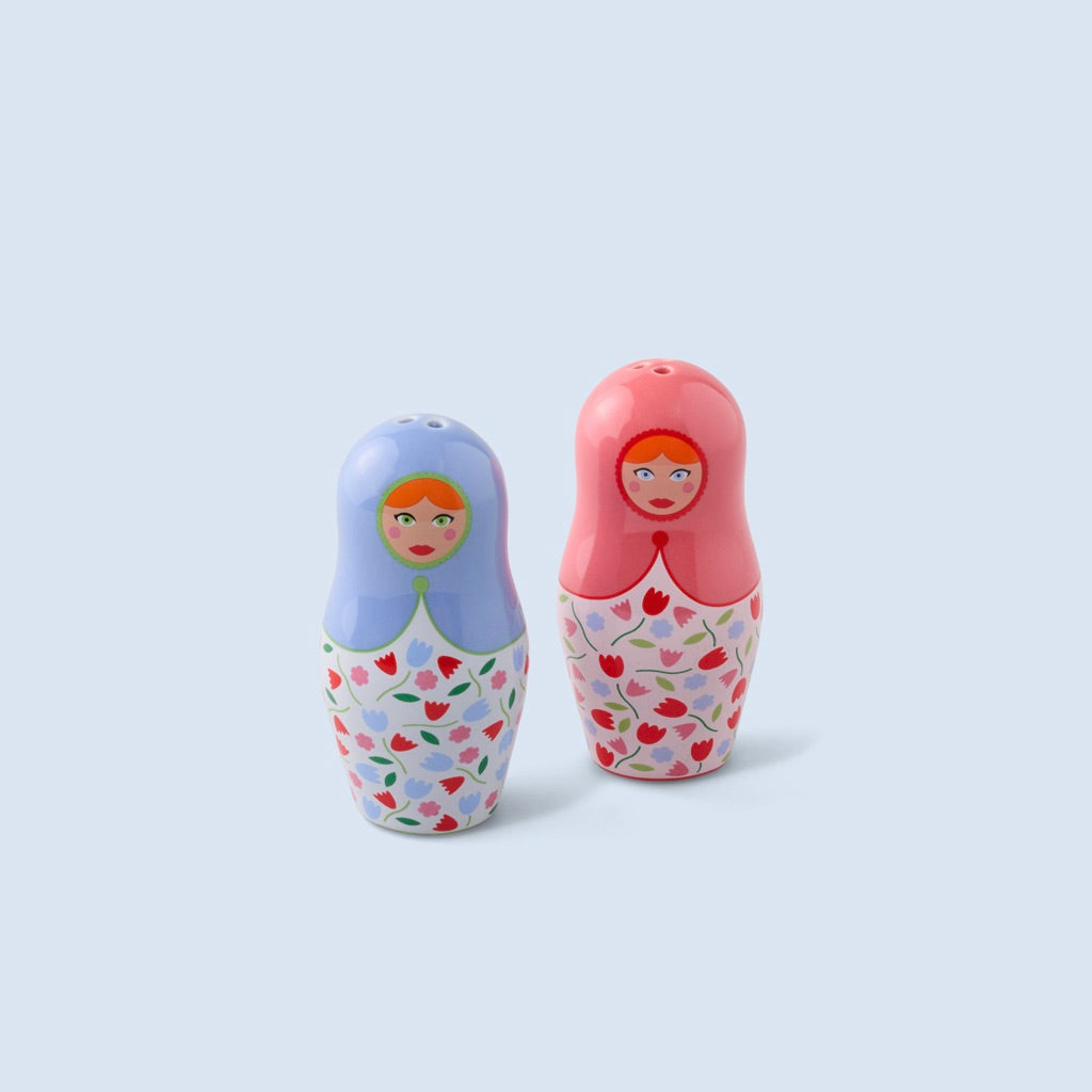 Fluid Market Salz- & Pfefferstreuer „Dolls“ | Figuren-Streuer für den Tisch | Fluid Market