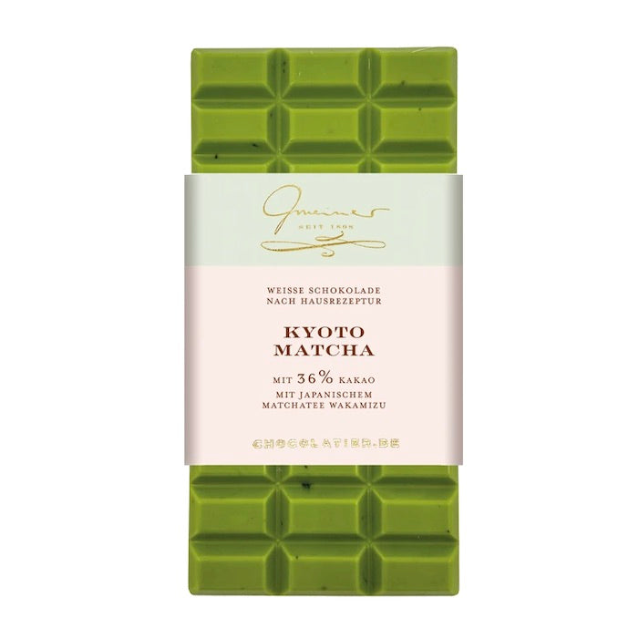 Confiserie Gmeiner Schokolade “Kyoto Matcha” 36% | Feine Matcha Schokolade | Confiserie Gmeiner