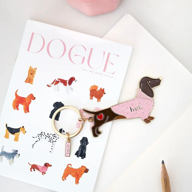 ALL THE WAYS TO SAY Schlüsselanhänger “Hot Dachshund” | Dackel-Power | ALL THE WAYS TO SAY