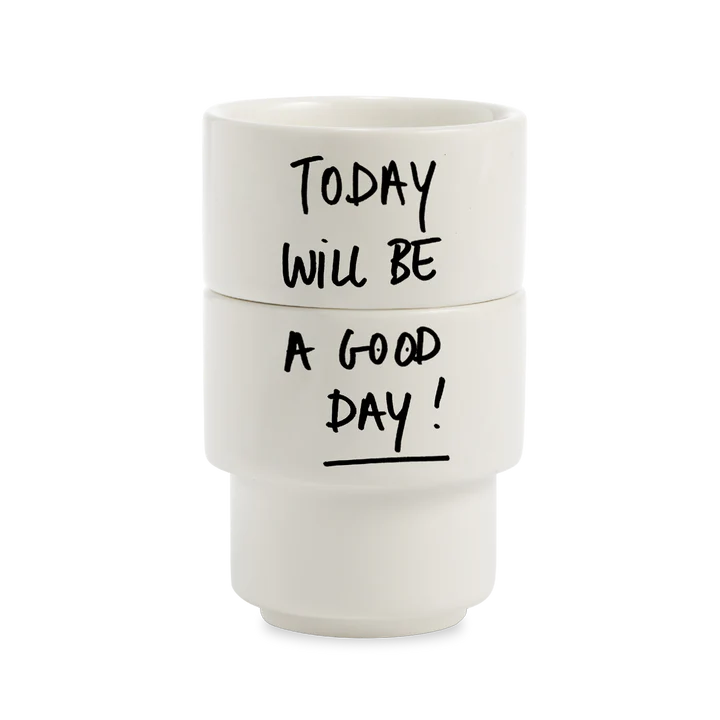 helen b Eierbecher „Good Day“ (2 Stk.) | Optimismus für den Tag | helen b