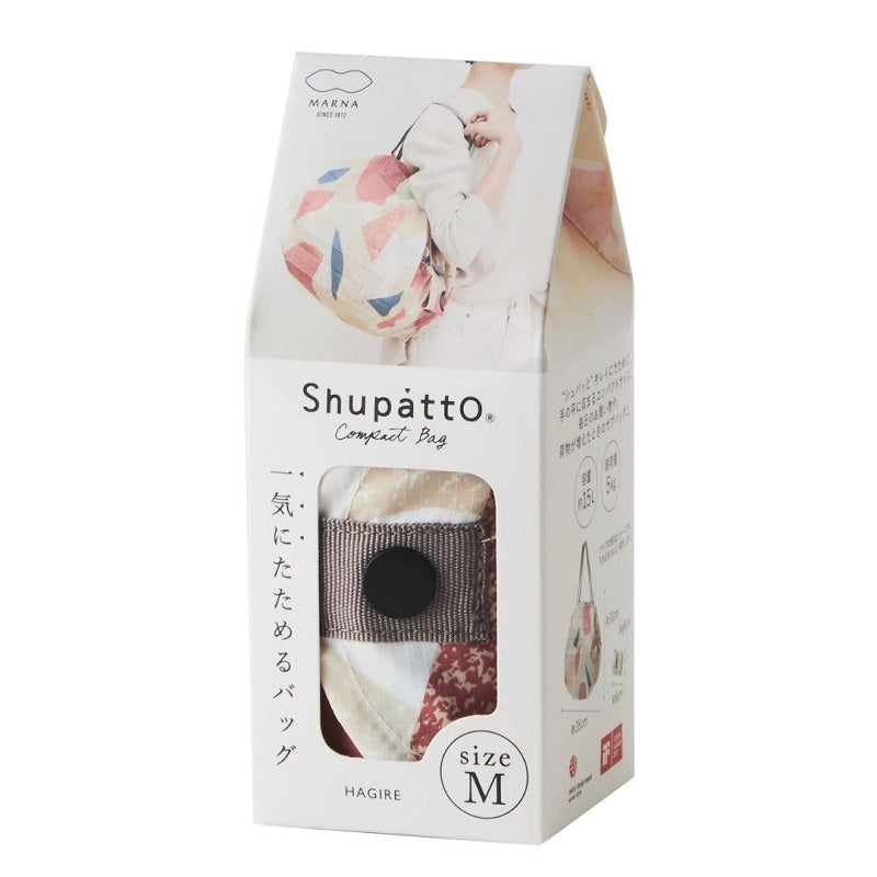 Shupatto Einkaufsbeutel „Scraps (Hagire) M“ | Patchwork-Design | Shupatto