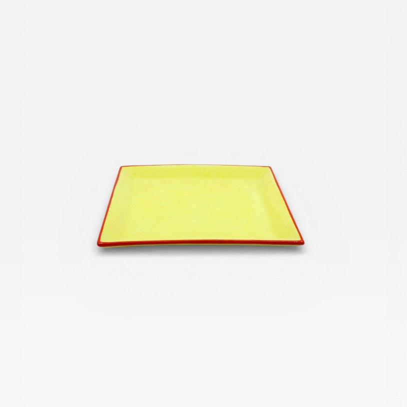 Table Machine Teller-Set “Tile” 4 Stk. Yellow & Orange | 4er-Set Designgeschirr | Table Machine