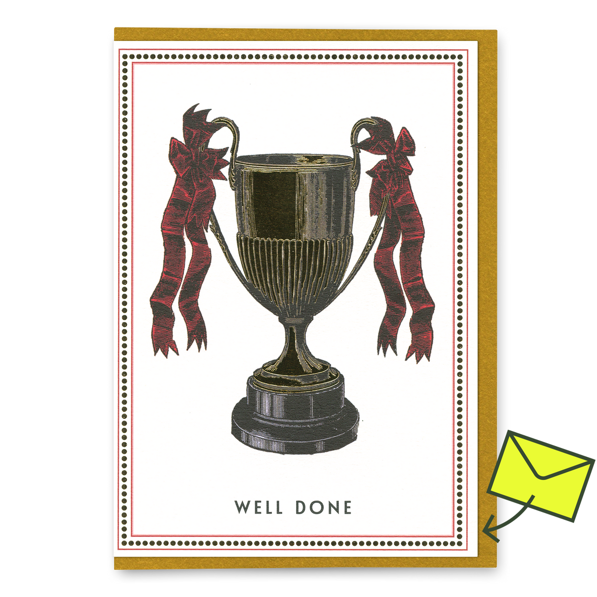 Ohh Deer Grußkarte “Well Done Trophy” | Glückwünsche mit Humor | Ohh Deer