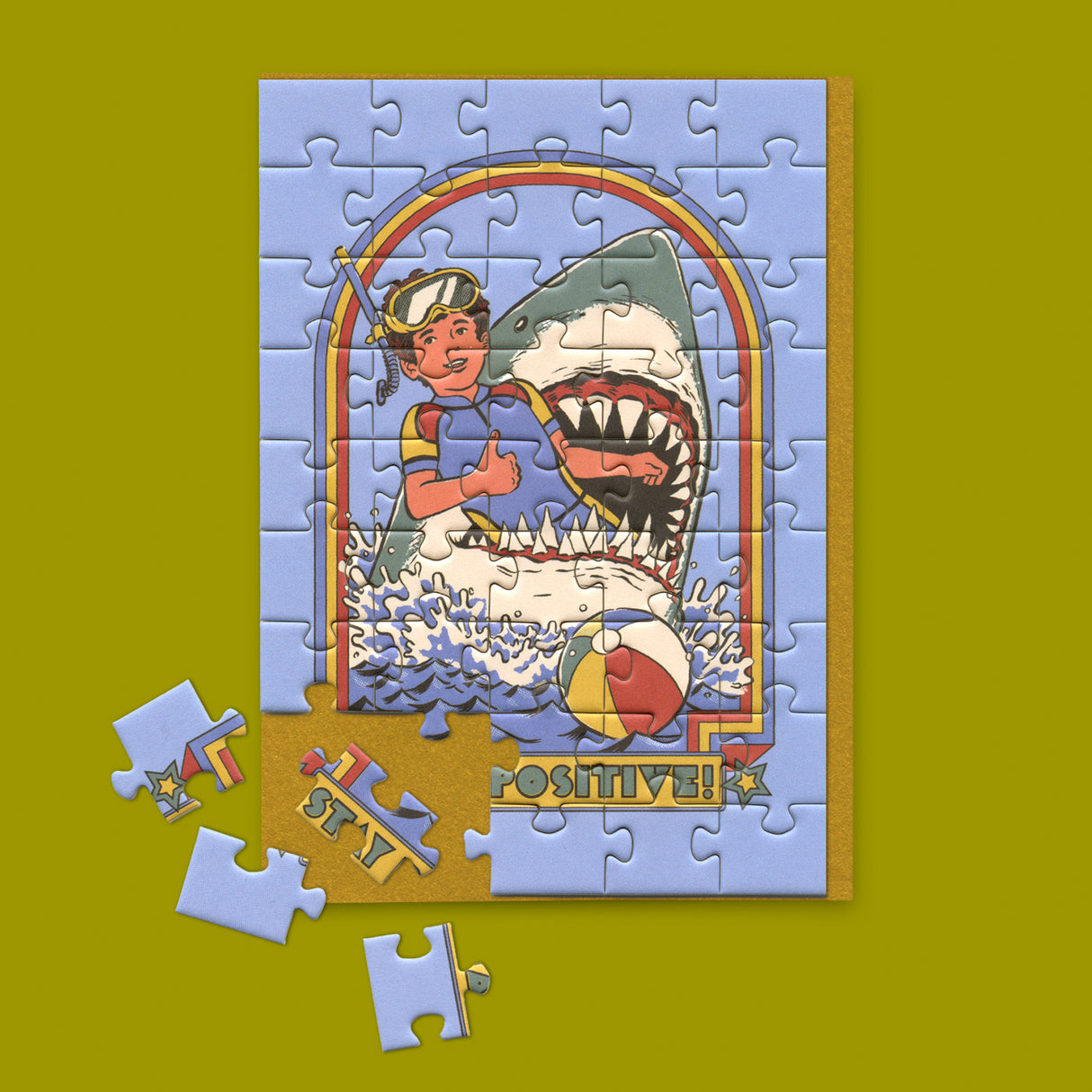 Ohh Deer Grußkarte “Puzzle Stay Positive” | Puzzle Grußkarte | Ohh Deer
