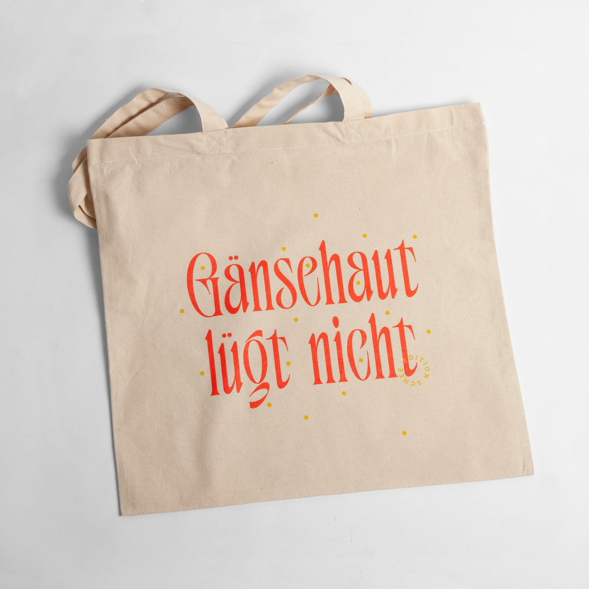 Edition SCHEE Totebag "Gänsehaut lügt nicht" | Baumwolltasche Made in Köln