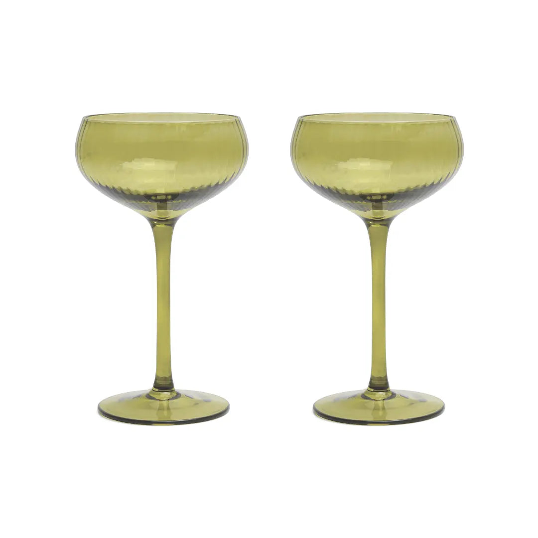 Here's How Gläser-Set „Coupe Olive“ (2 Stk.) | Ausbalancierte Proportionen | Here’s How