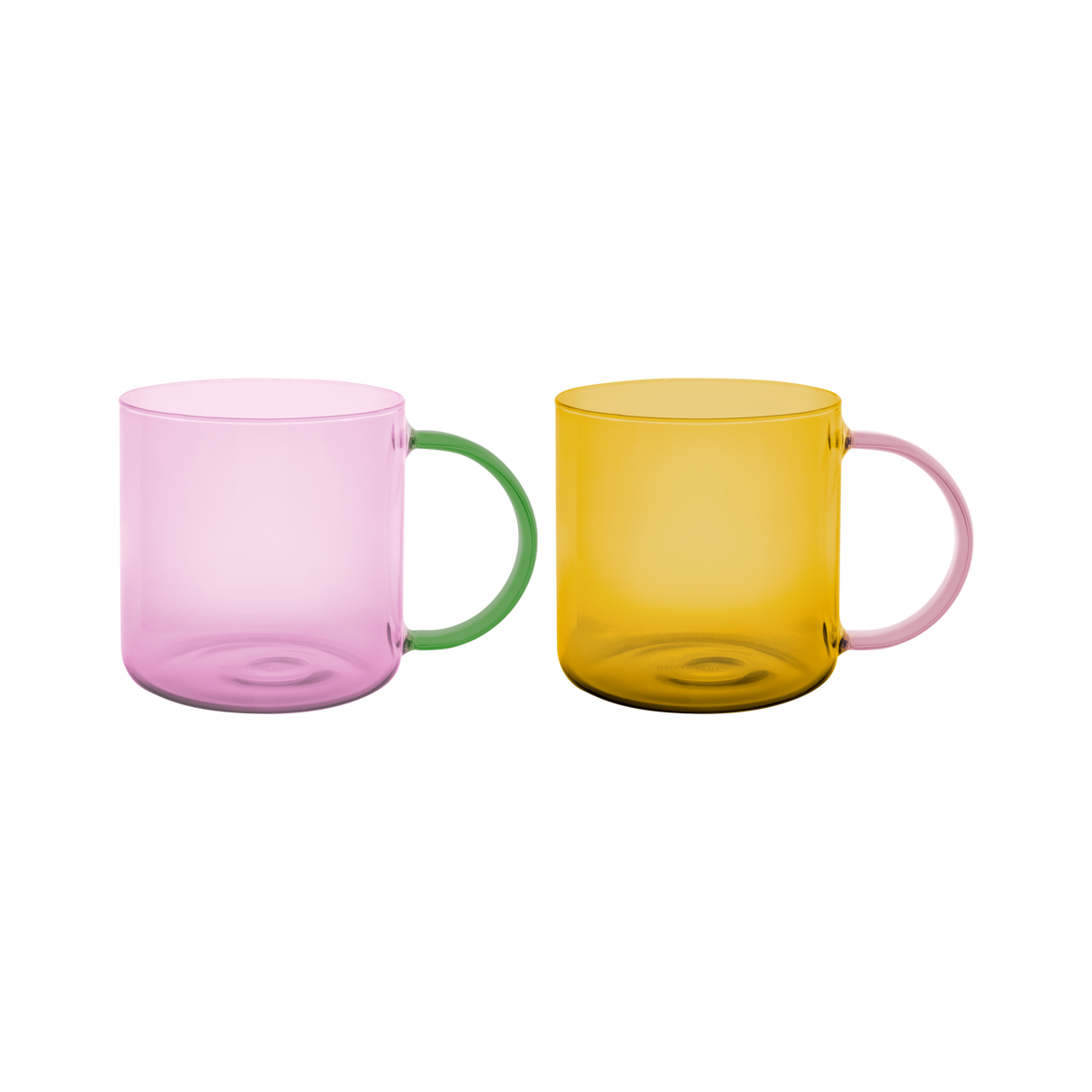 Remember Glasbecher Remember "Fred Rose/Yellow" | 2er Set | Elegant & Farbintensiv