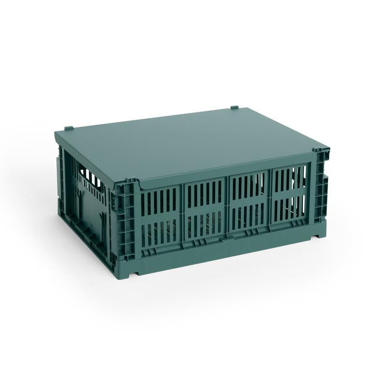 HAY Faltbox „Colour Crate Medium Dark Green“ | Markant & praktisch | HAY