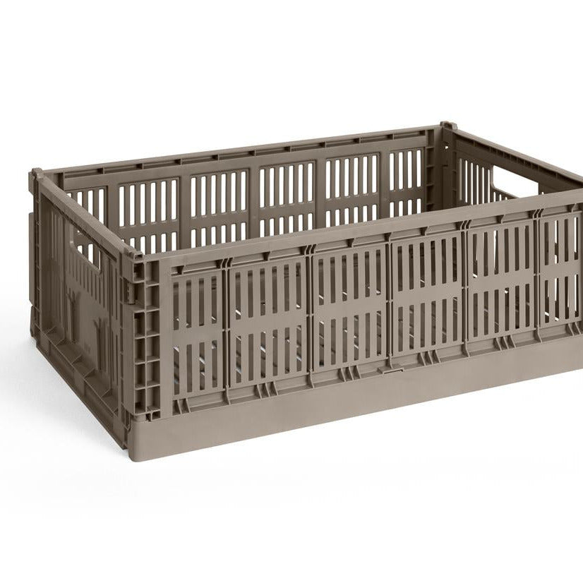 HAY Faltbox „Colour Crate Large Warm Grey“ | Zeitlos & funktional | HAY