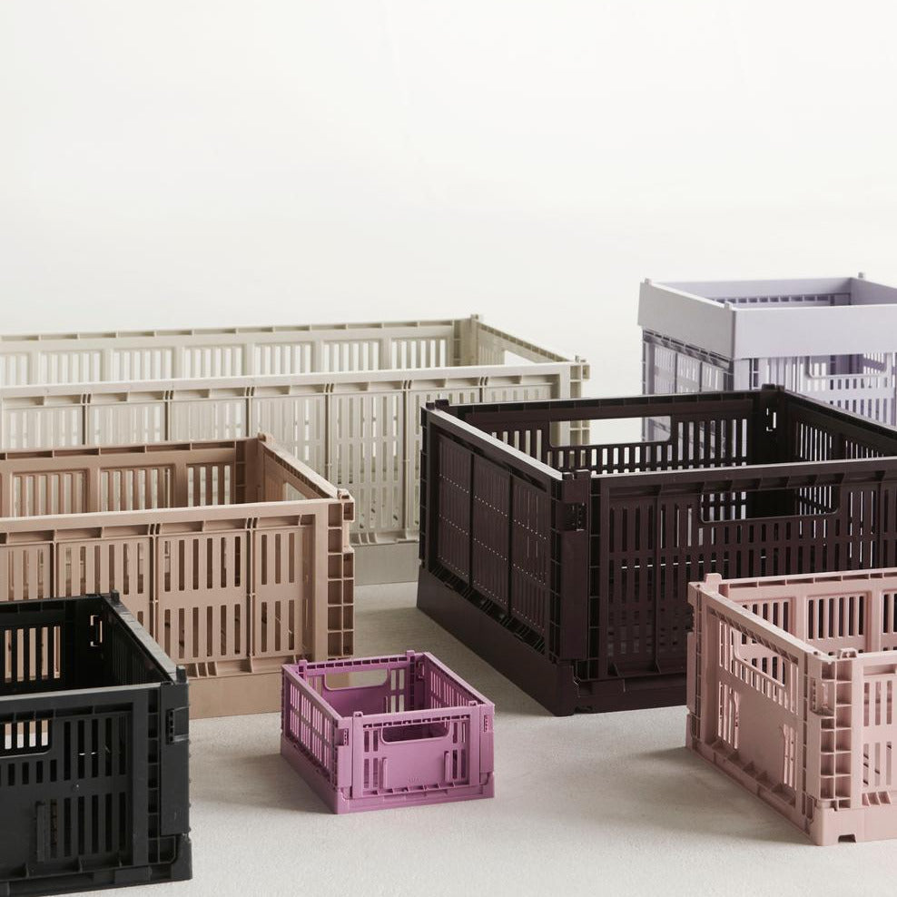 HAY Faltbox „Colour Crate Small Dusty Rose“ | Sanft & vielseitig | HAY