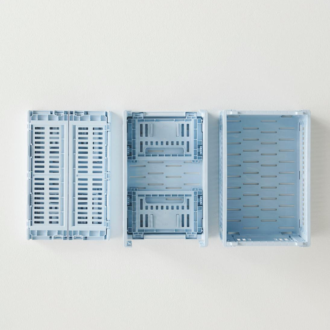 HAY Faltbox „Colour Crate Small Soft Blue“ | Klar & harmonisch | HAY