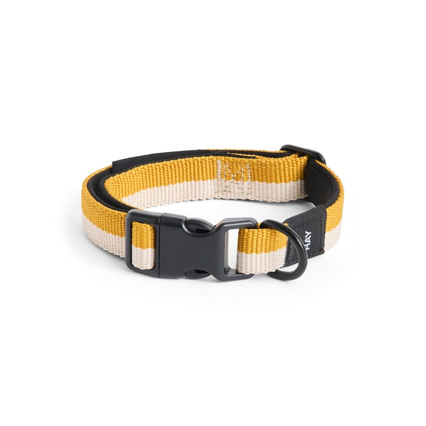 HAY Halsband „Flat Off-White & Ochre (S/M)“ | Dezent & zeitlos | HAY Dogs