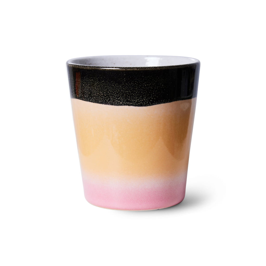 HKliving Tasse HKliving "70s Ceramics Jiggy" | 180ml Steingut-Tasse im Retro-Design