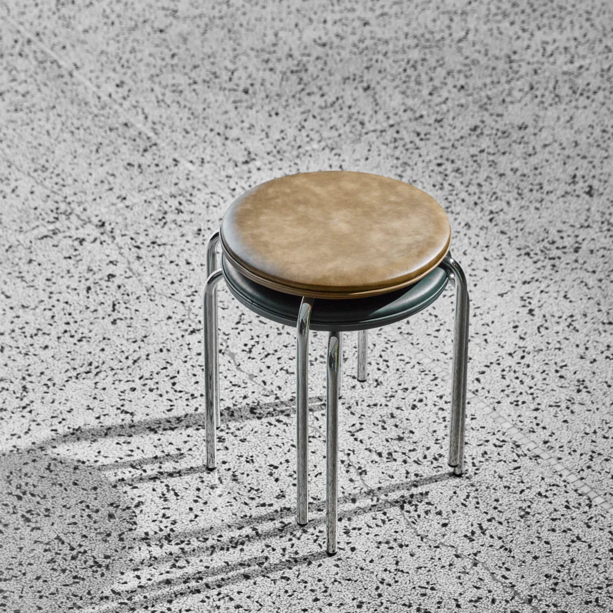 House Doctor Hocker “Comma” Khaki | Modernes Wohnaccessoire | House Doctor