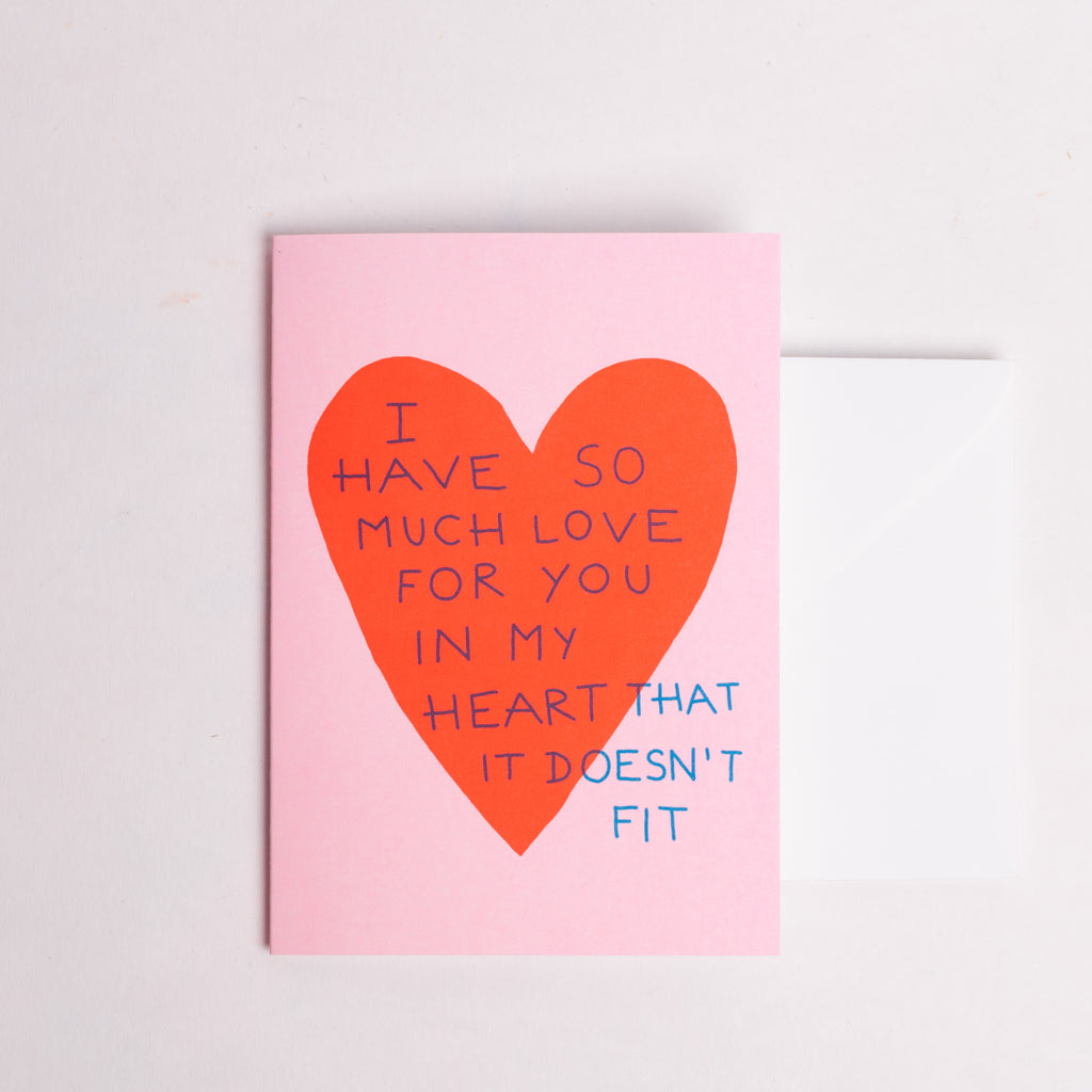 Edition SCHEE Grußkarte "I have so much love for you" | Din-A6 Karte mit Umschlag
