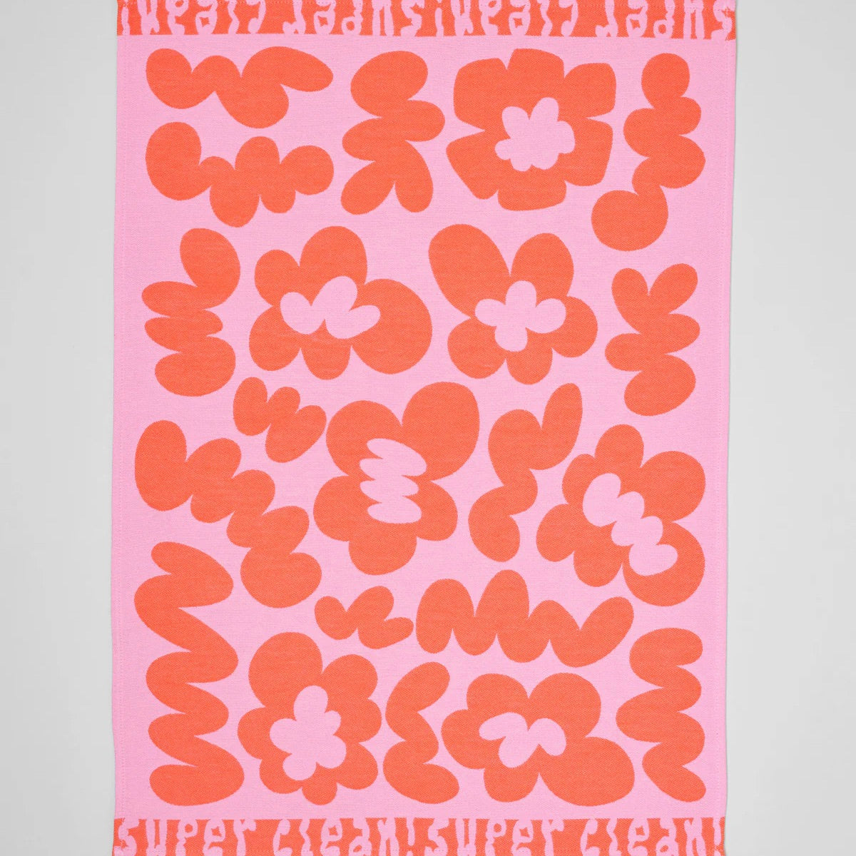 WRAP Küchentuch „Super Clean Flowers Pink/Warm Red“ | Florales Design | WRAP