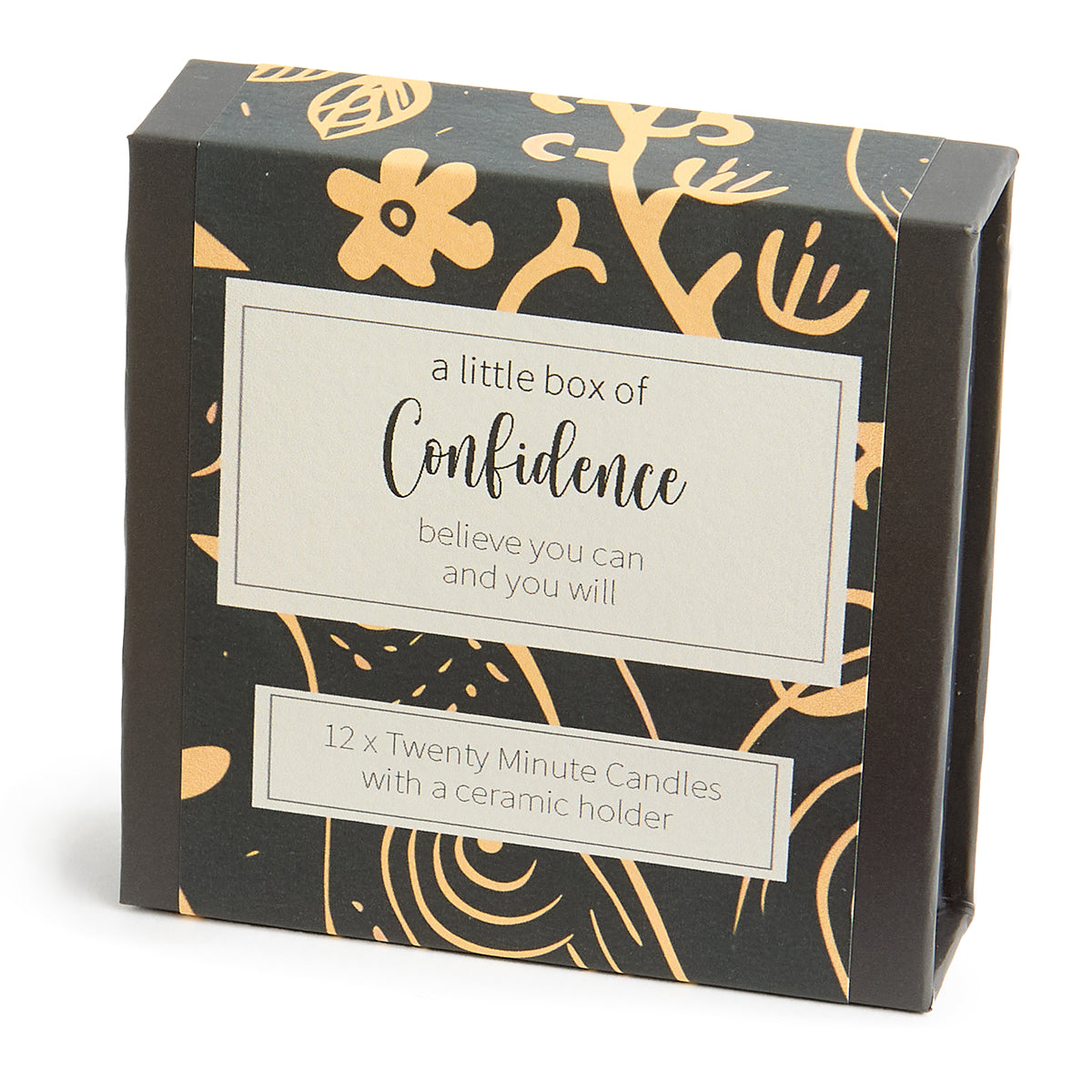 Cotton & Grey Kerzen “Twenty Minute Candles Confidence” | 12 Ritualkerzen mit Halter | Cotton & Grey