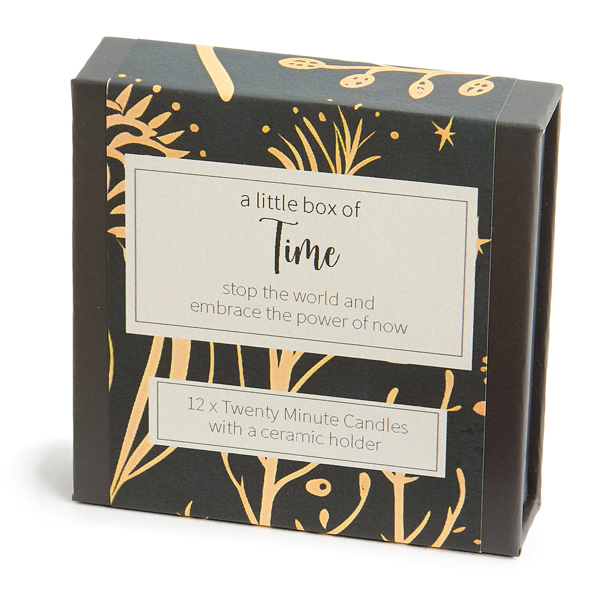 Cotton & Grey Kerzen “Twenty Minute Candles Time” | 12 Ritualkerzen mit Halter | Cotton & Grey