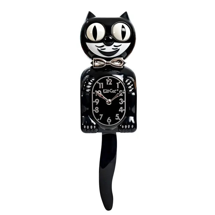 Kit-Cat Clock Wanduhr „Retro Kit Cat Clock“ (Black) | Kit-Cat Klock | Lustige Wanduhr