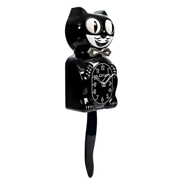 Kit-Cat Clock Wanduhr „Retro Kit Cat Clock“ (Black) | Kit-Cat Klock | Lustige Wanduhr
