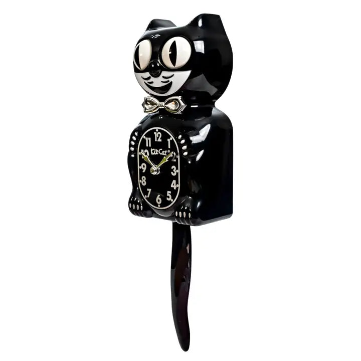Kit-Cat Clock Wanduhr „Retro Kit Cat Clock“ (Black) | Kit-Cat Klock | Lustige Wanduhr