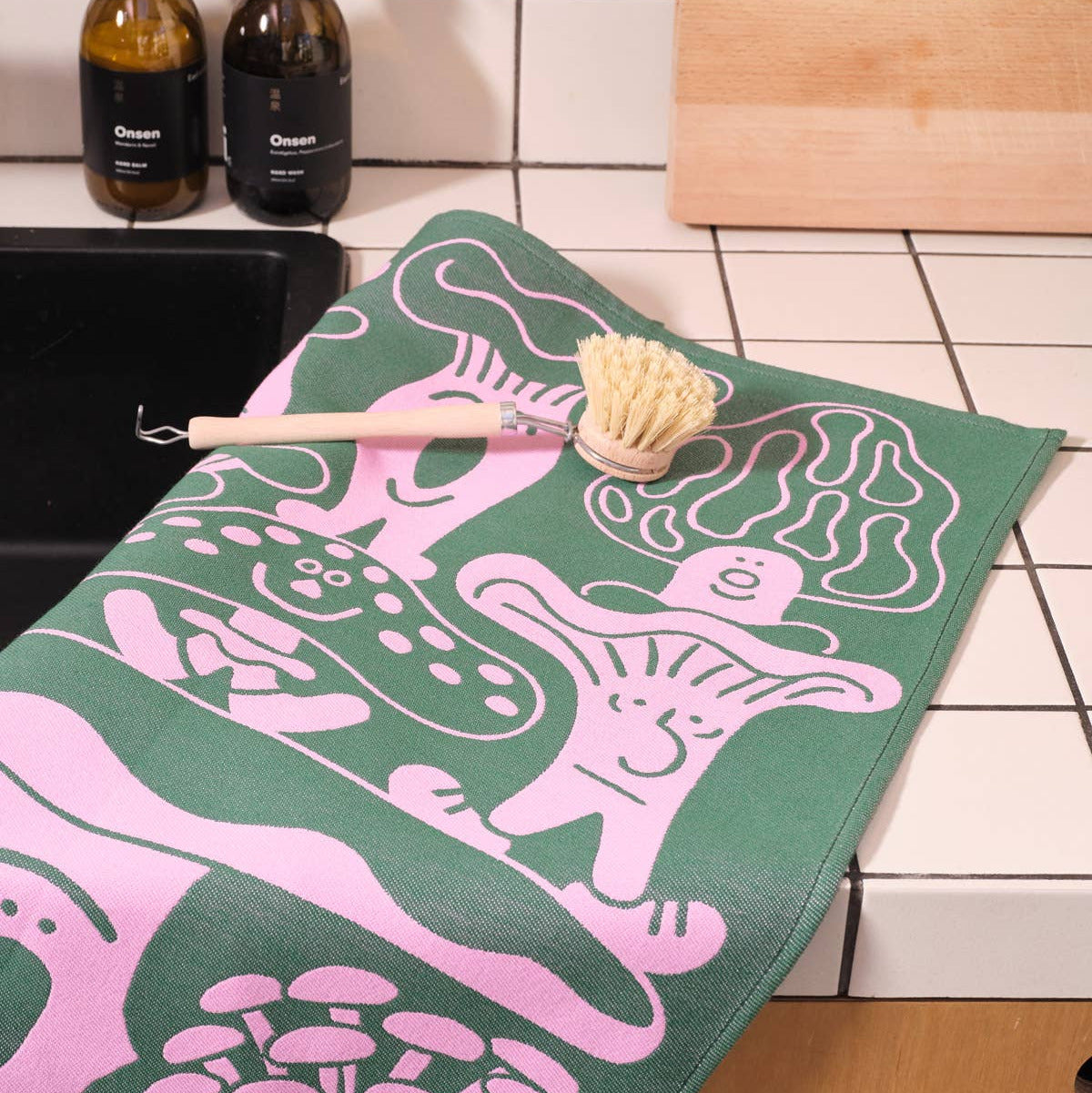 WRAP Küchentuch „Mushrooms“ | Illustratives Pilzmotiv | WRAP