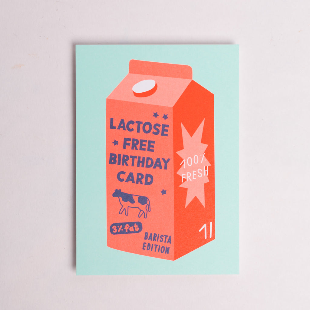 Edition SCHEE Postkarte Edition SCHEE "Lactose Free Birthday Card" | DIN A6 Karte