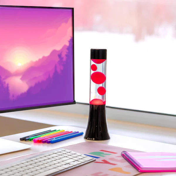 Fisura Lava Lampe „Mini Pink“ | Kompakt & verspielt | Fisura
