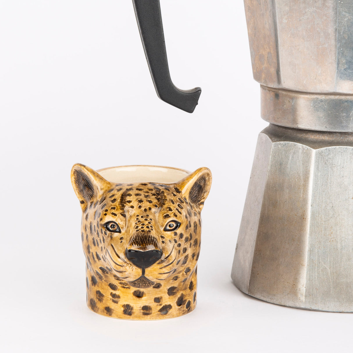Quail Ceramics Übertopf „Flower Pot Mini Leopard“ | Leopardenkopf | Quail Ceramics
