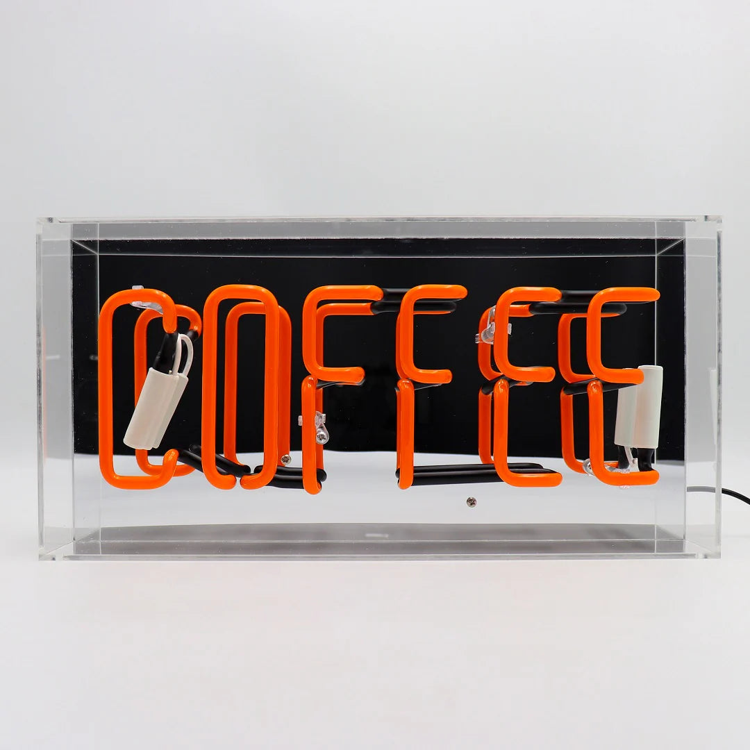 Locomocean Neon Acryl Box “Coffee” | Leuchtendes Statement | Locomocean