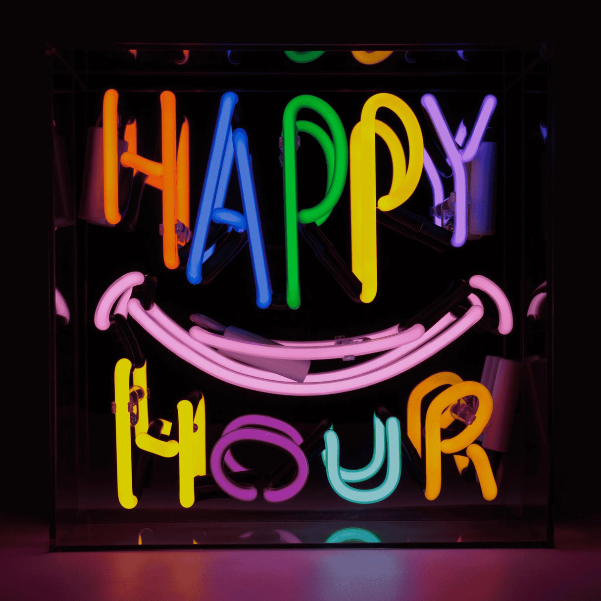 Locomocean Neon Acryl Box “Happy Hour” | Bar Vibes in Neon | Locomocean