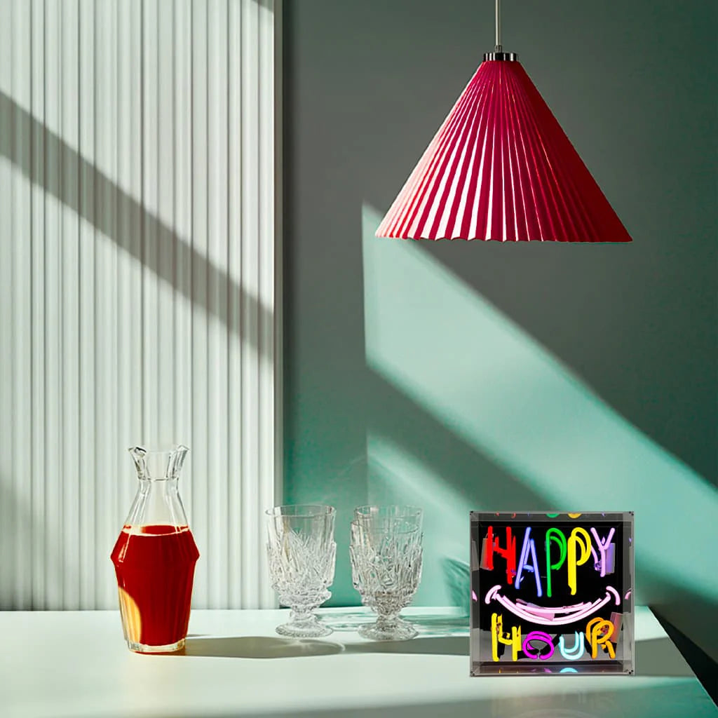 Locomocean Neon Acryl Box “Happy Hour” | Bar Vibes in Neon | Locomocean