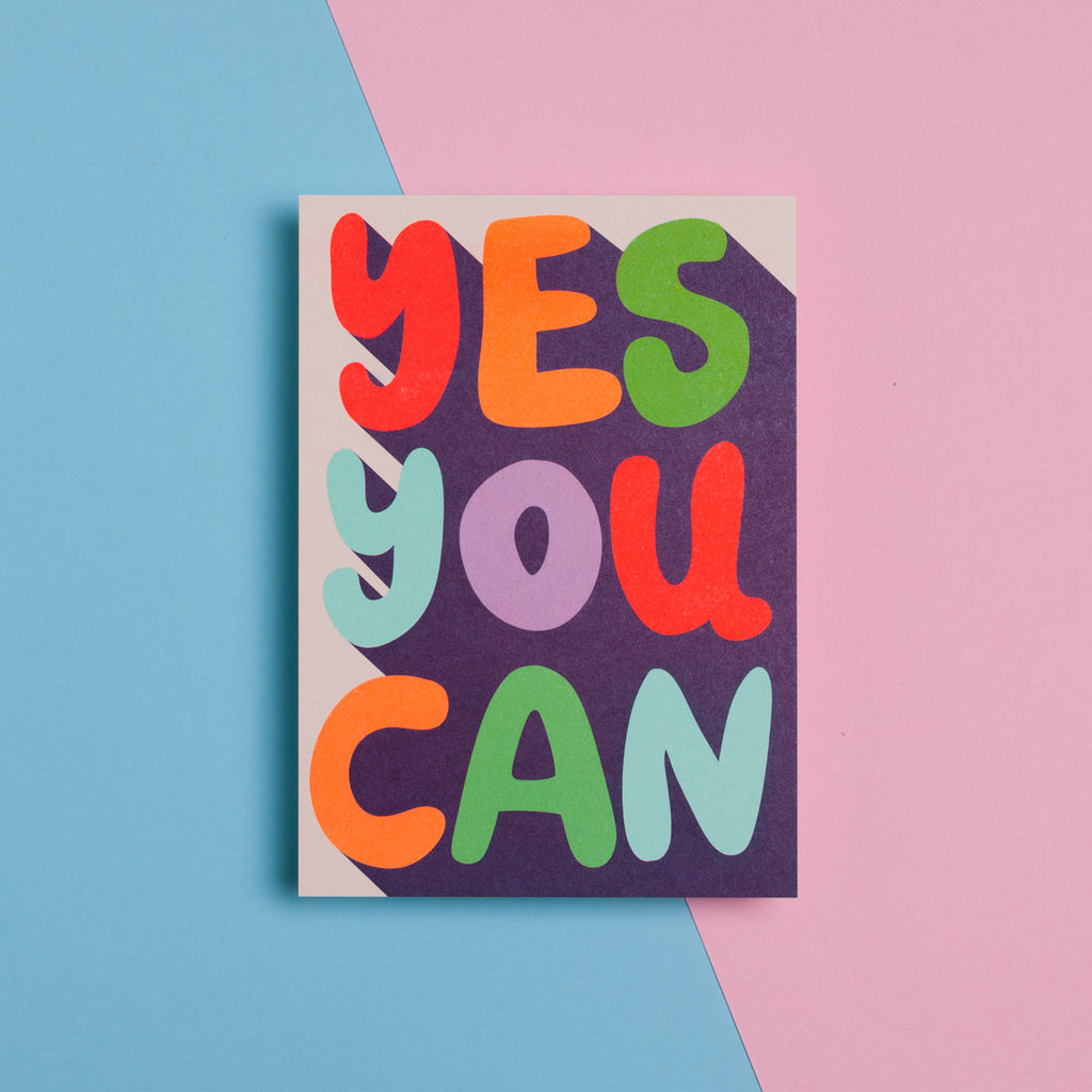 Edition SCHEE Postkarte "Yes you can"