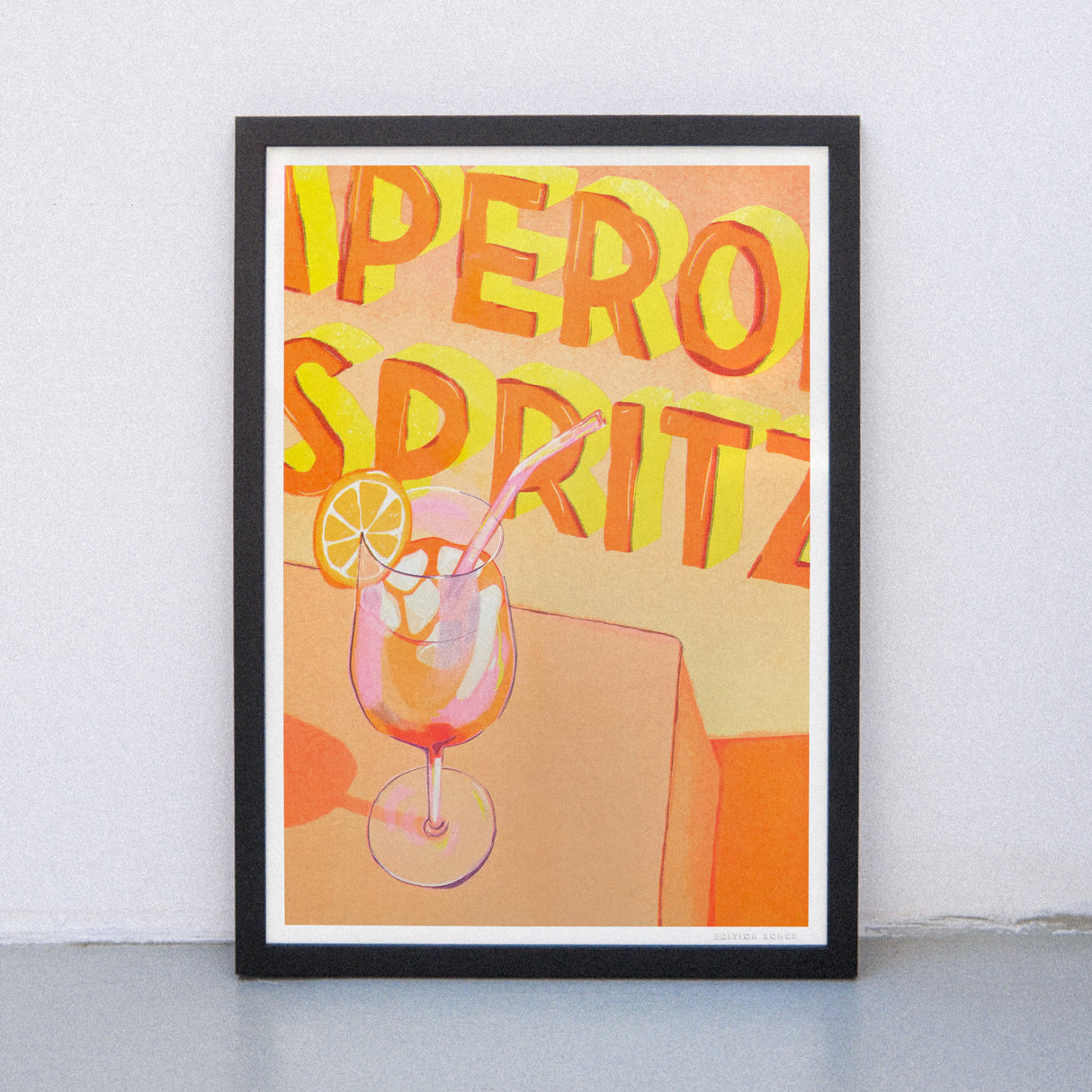 Edition SCHEE Aperol Spritz (DIN A3) | Edition SCHEE | Risographie