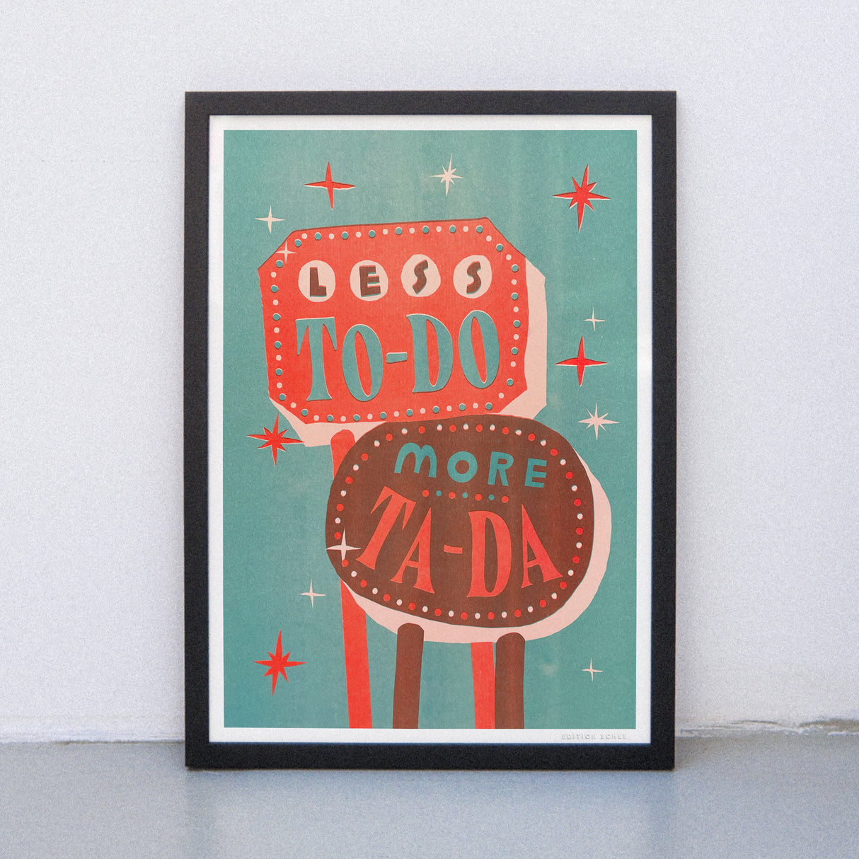 Edition SCHEE Less To Dos (DIN A3) | Edition SCHEE | Risographie