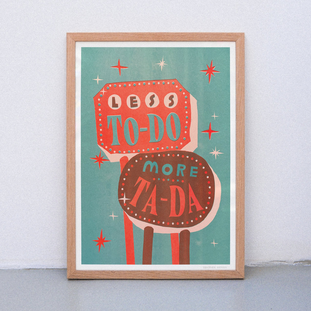 Edition SCHEE Less To Dos (DIN A3) | Edition SCHEE | Risographie